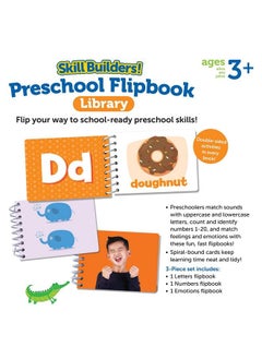Learning Resources Skill Builders! Preschool Flipbooks 3 Pieces Ages 3+ Preschool Learning Activities Abc And Numbers For Toddlers Activity Book  - Image 5