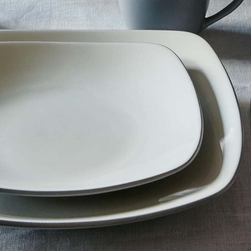 Noritake طقم تقديم مربع من نوريتاكي كولورويف سلايت 4 قطع خدمة لشخص واحد - Image 3