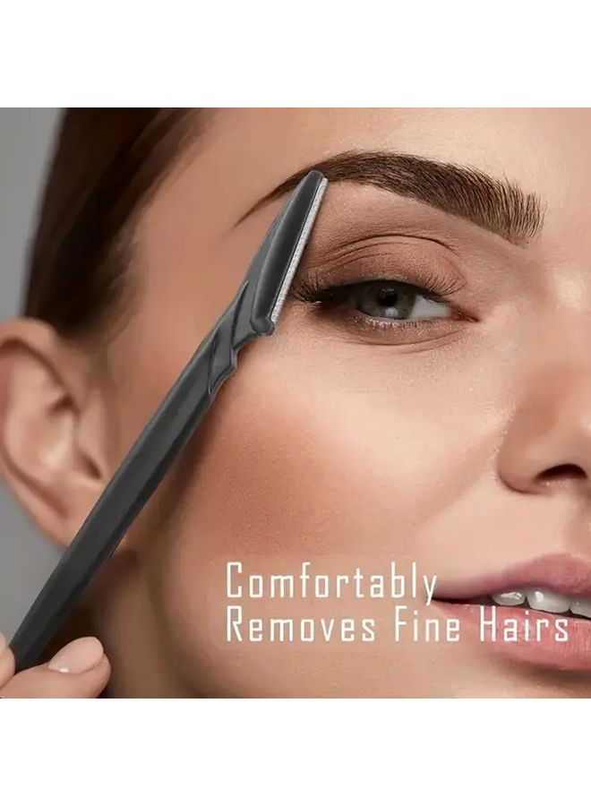 24Pcs Multifunctional Eyebrow Razor Kit With Mixed Color Blades For Facial Hair Removal - Image 2