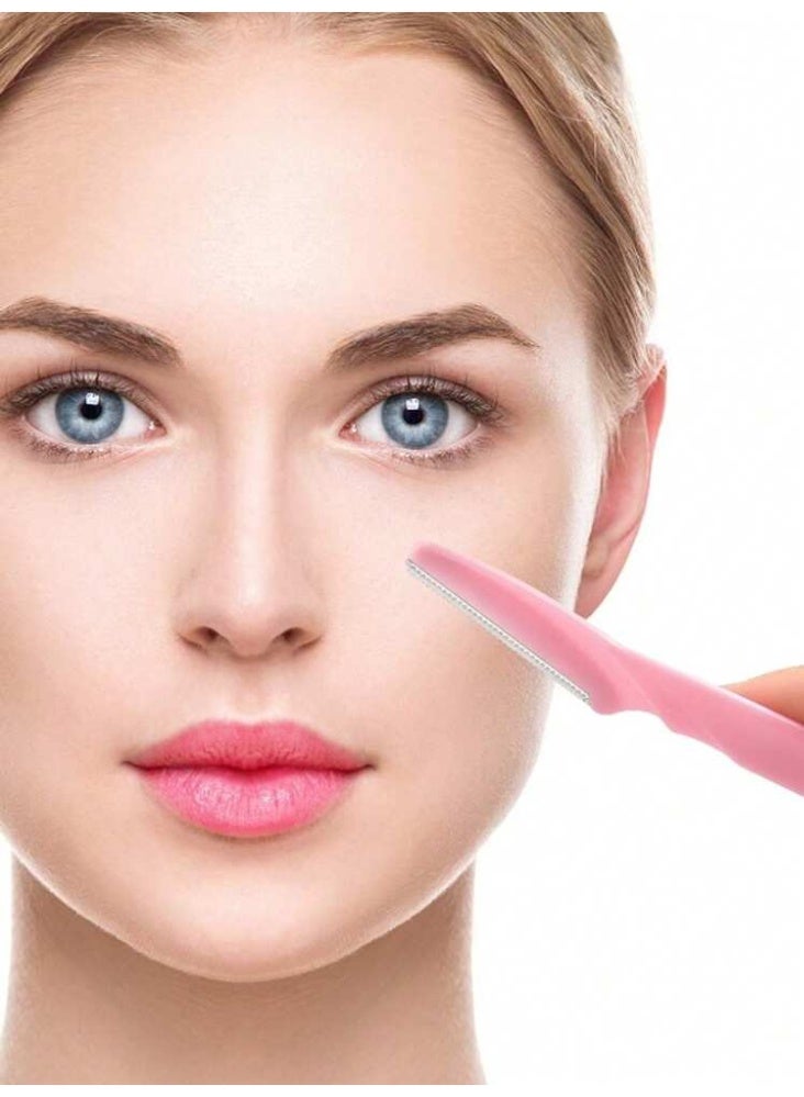 شفرات تحديد الحواجب وتقشير الوجه (Dermaplaning) | إزالة آمنة لزغب الوجه وتنعيم للبشرة 6 قطع - Image 1