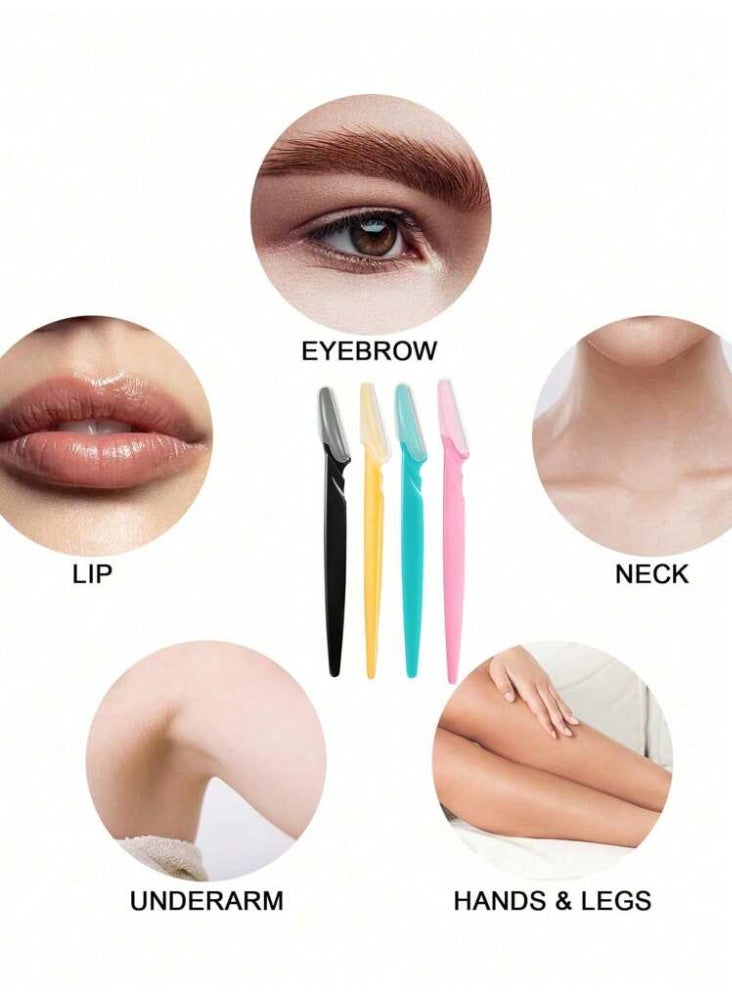 شفرات تحديد الحواجب وتقشير الوجه (Dermaplaning) | إزالة آمنة لزغب الوجه وتنعيم للبشرة 6 قطع - Image 2