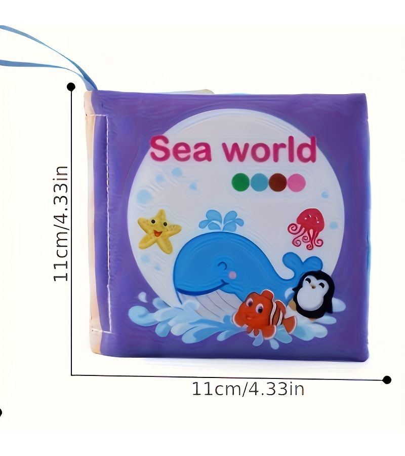1pc Baby Cloth Book Non Tearable Sound Early Learning Educational Toy Vegetable Theme Infant Cognitive Development Soft Book 0 3 Years Old - Image 2