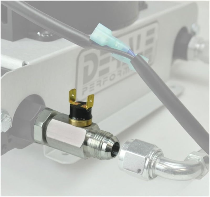 Derale 13021-6AN x -6AN In-Line Fluid Thermostat with Brass Hose Fittings - Image 2