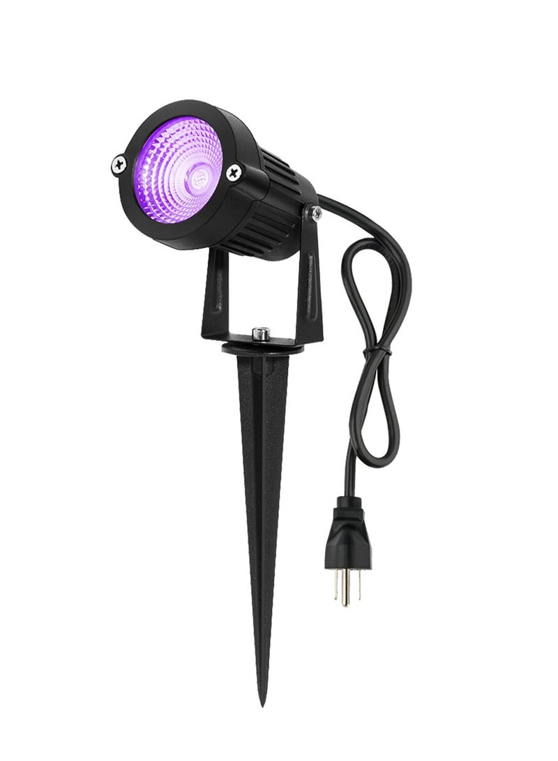 إضاءة مناظر طبيعية بريق أسود LED مقاومة للماء، ضوء أسود خارجي متصل بالشبكة، كشاف موجه لإضاءة الممرات، مثبت على قاعدة للحديقة والساحة، إضاءة زخرفية للحديقة والمرج - Image 1