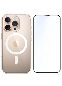 Lacoz Lacoz Protective Clear TPU Case and Edge to Edge Full Coverage Tempered Glass Screen Protector Combo For Apple iPhone 16 Pro  - Image 1