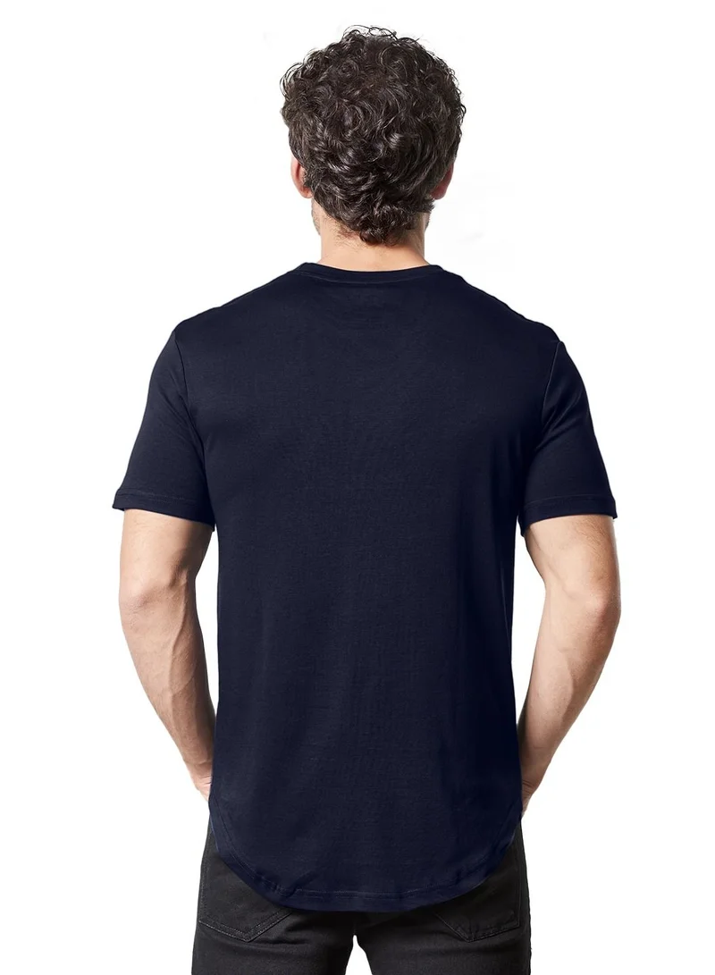 The Souled Store  The Souled Store Supima Cotton Navy Blue Men's and Boys for Men | Best Price UAE