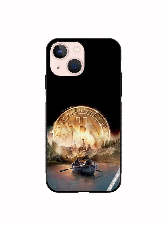 VR CREATIVE Protective Case Cover For Apple iPhone 14 River Of Bitcoin Design Multicolour - Image 1