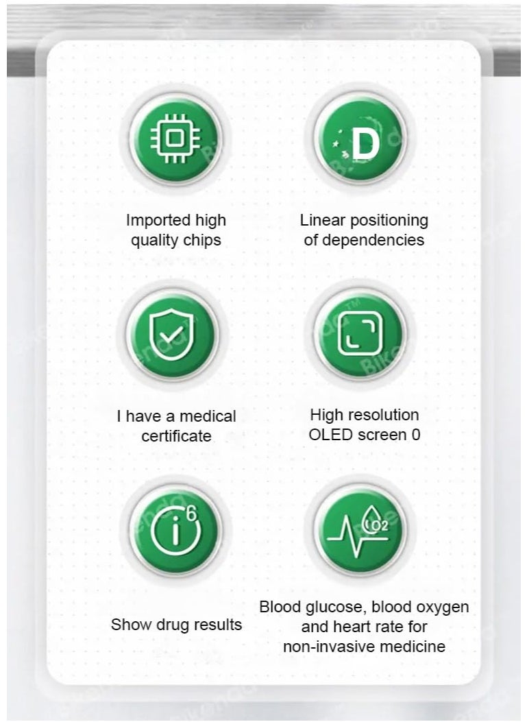 【Non-Invasive Glucose Monitor】Advanced Laser Testing Technology | Real-Time Blood Sugar Tracking Device with SPO2 Measurement | Ergonomic Design for Daily Check