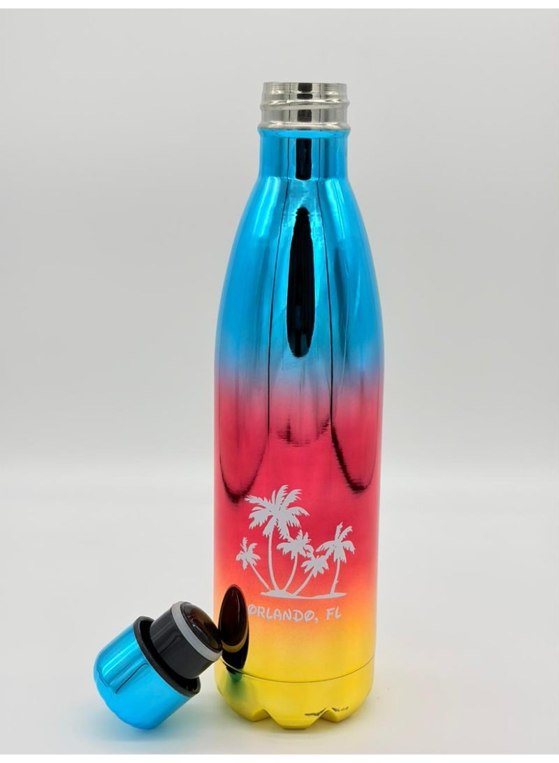 أو جي إس زجاجة مياه استانلس ستيل عازلة للبرودة 24 ساعة والحرارة 12 ساعة - أنيقة، محكمة الإغلاق 750مل - Image 2