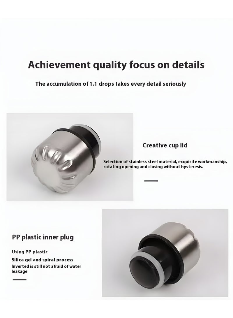 أو جي إس زجاجة مياه استانلس ستيل عازلة للبرودة 24 ساعة والحرارة 12 ساعة - أنيقة، محكمة الإغلاق 750مل - Image 5