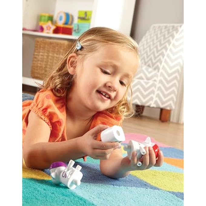 مجموعة ألعاب الأبقار للتعلم والعد، تطور التعرف على الألوان، العد والفرز، حيوانات المزرعة، 20 قطعة، للأعمار 18+ شهر - Image 5