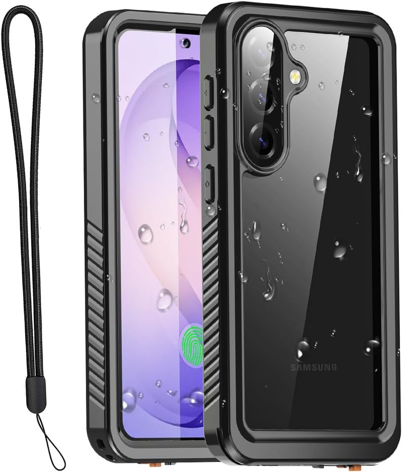 ايه اي كيس حافظة AICase المقاومة للماء لهاتف Samsung Galaxy S26، مع معيار مقاومة للماء IP68، مقاومة للثلج والغبار والصدمات، حماية كاملة للجهاز بزاوية 360 درجة، غطاء محكم الإغلاق للاستخدام تحت الماء لهاتف Galaxy S26. - Image 1