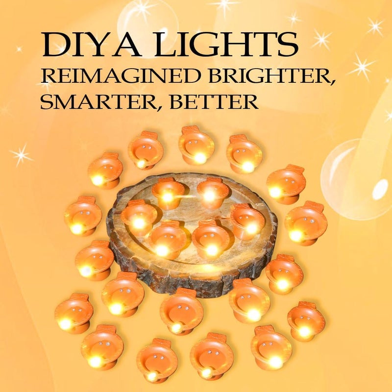 PulGos Water Sensor Diya for Home Decoration 36 Pcs Electric Flameless Smokeless LED Diya Lights EcoFriendly Led Diyas Candle for Home Decor Diwali Festivals DecorationChristmasNew Year Festive - Image 5