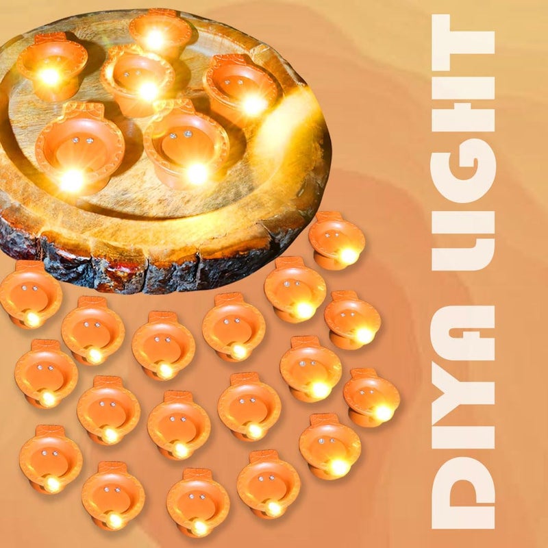 PulGos Water Sensor Diya for Home Decoration 36 Pcs Electric Flameless Smokeless LED Diya Lights EcoFriendly Led Diyas Candle for Home Decor Diwali Festivals DecorationChristmasNew Year Festive - Image 2
