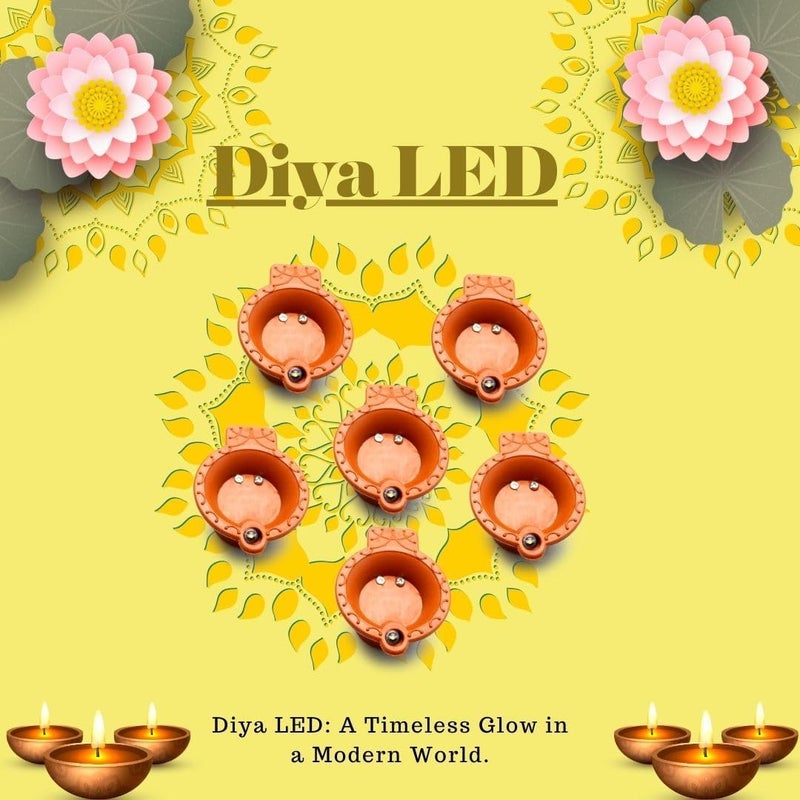 PulGos Water Sensor Diya for Home Decoration 36 Pcs Electric Flameless Smokeless LED Diya Lights EcoFriendly Led Diyas Candle for Home Decor Diwali Festivals DecorationChristmasNew Year Festive - Image 4
