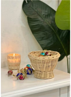 Maison Avf Rattan Bamboo Wicker Holiday Candy Bowl-Basket  - Image 2