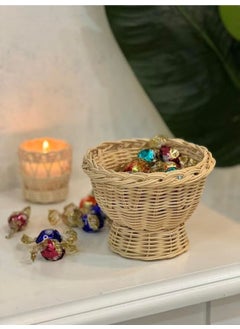 Maison Avf Rattan Bamboo Wicker Holiday Candy Bowl-Basket  - Image 4