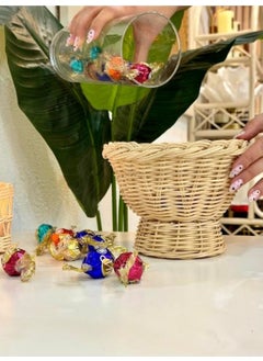 Maison Avf Rattan Bamboo Wicker Holiday Candy Bowl-Basket  - Image 3