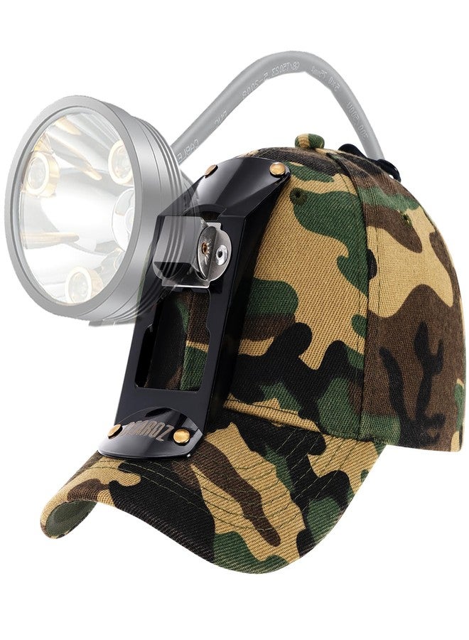 GearOZ Hunting Hat with Bracket, Hunter Cap for Headlamp Hunting Light for Coon Coyote Hog Turkey Duck Hunting Camo - Image 1