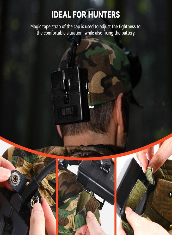 GearOZ Hunting Hat with Bracket, Hunter Cap for Headlamp Hunting Light for Coon Coyote Hog Turkey Duck Hunting Camo - Image 4