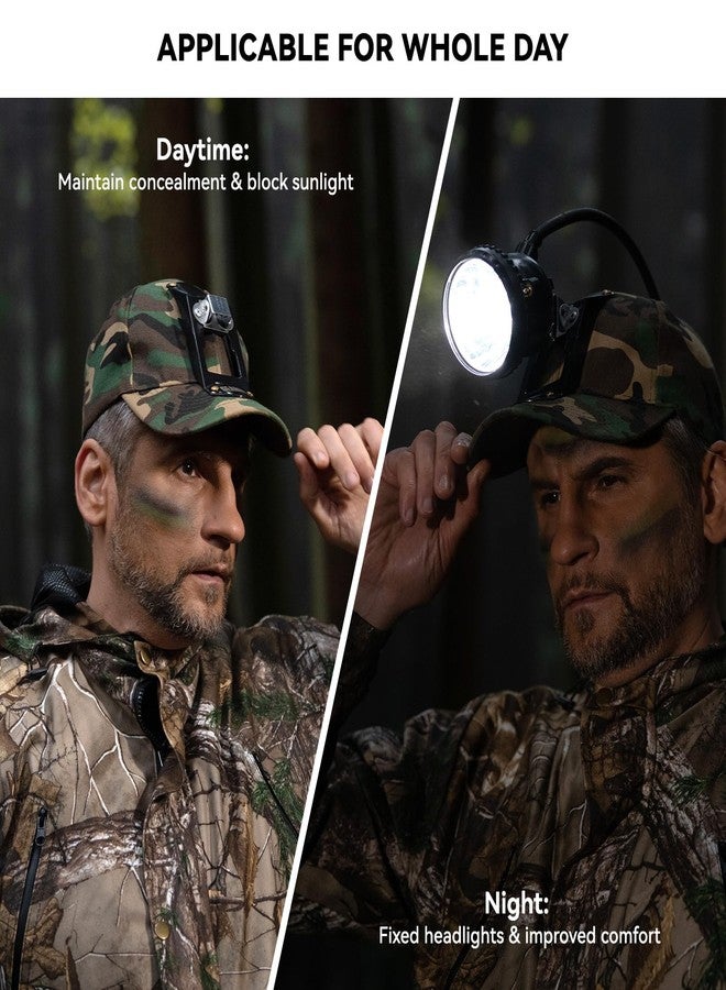 GearOZ Hunting Hat with Bracket, Hunter Cap for Headlamp Hunting Light for Coon Coyote Hog Turkey Duck Hunting Camo - Image 2