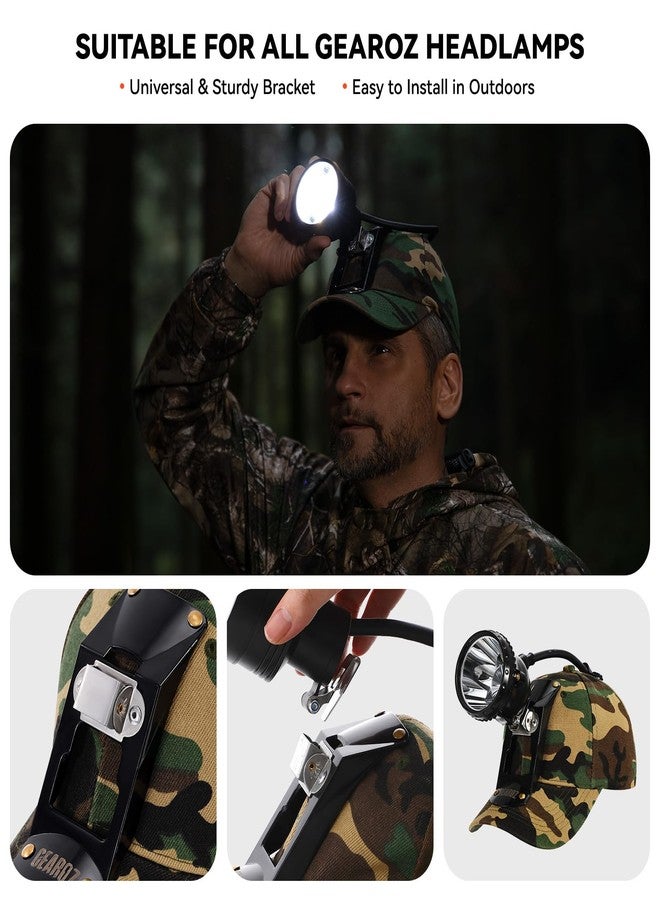 GearOZ Hunting Hat with Bracket, Hunter Cap for Headlamp Hunting Light for Coon Coyote Hog Turkey Duck Hunting Camo - Image 3