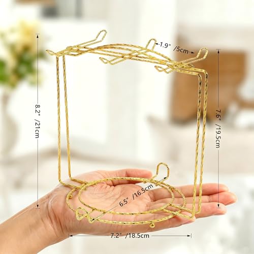 YY YEARCHY Coffee Mug Holder Espresso Cups Holder Drying Rack Drainer Stand Metal Mug Tree Cups Organizer with 6 Hook Hangers for Kitchen Counter and Tea Party - Image 3