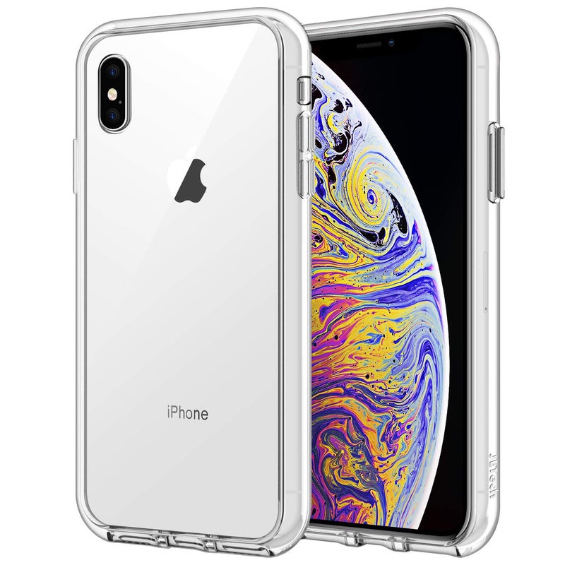 JETech Case for iPhone Xs Max 6.5-Inch, Non-Yellowing Shockproof Phone Bumper Cover, Anti-Scratch Clear Back (Clear) - Image 1