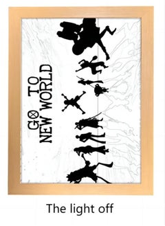 TNGames One Piece ,Frame Lamp，Decorative Table Lamps Night Light ,Large 31*22cm  - Image 2