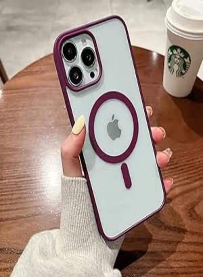 Next Clear Case Compatible with iPhone 14 Pro Max, Support Wireless Charging and Fast Charging, Ultra Thin Shockproof Anti-Yellowing Phone Case Compatible with iPhone 14 Pro Max 6.7 inch (Purple)