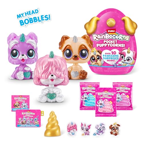 Rainbocorns Pocket Puppycorn 3 Pack by ZURU Toy Puppy Dog Mini Unboxing Girls Gifting - Image 5
