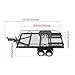 GLOBACT 124 RC Trailer with Hook Hitch Metal Flatbed Trailer for TRX4M Axial SCX24 FMS FCX24 118 124 RC Crawler Upgrade - Image 4