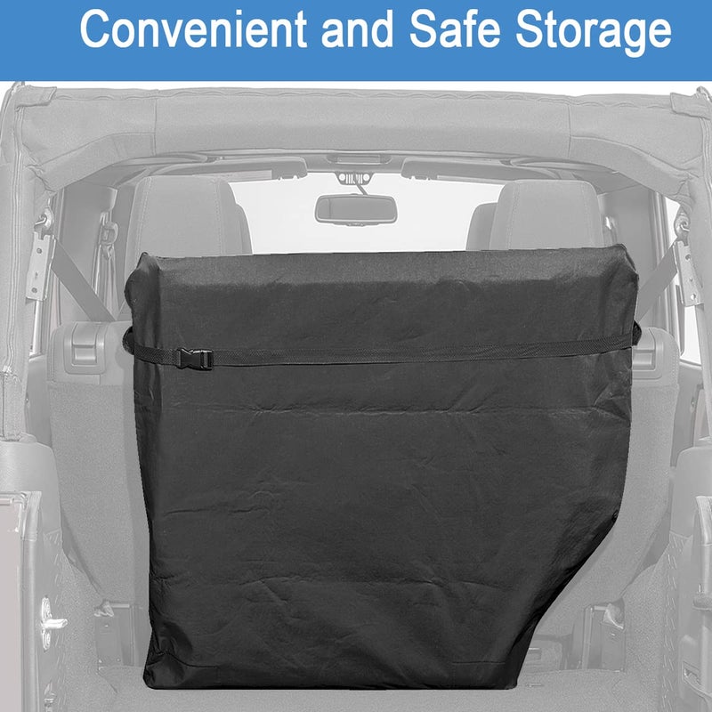 ELONN Wrangler Hard Top Freedom Panel Storage Bag,Hardtop Roof Panel Storage Case for Jeep Wrangler JK JL 2/4Dr 2007-2024,Dual Compartment Bag with Soft Inner Flaps - Image 5