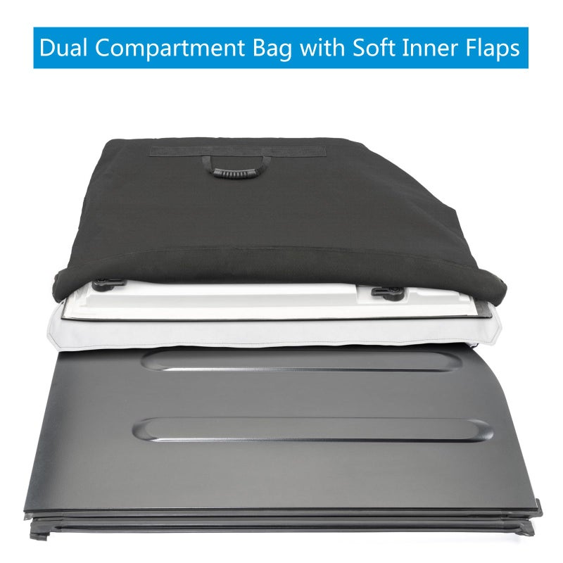 ELONN Wrangler Hard Top Freedom Panel Storage Bag,Hardtop Roof Panel Storage Case for Jeep Wrangler JK JL 2/4Dr 2007-2024,Dual Compartment Bag with Soft Inner Flaps - Image 4