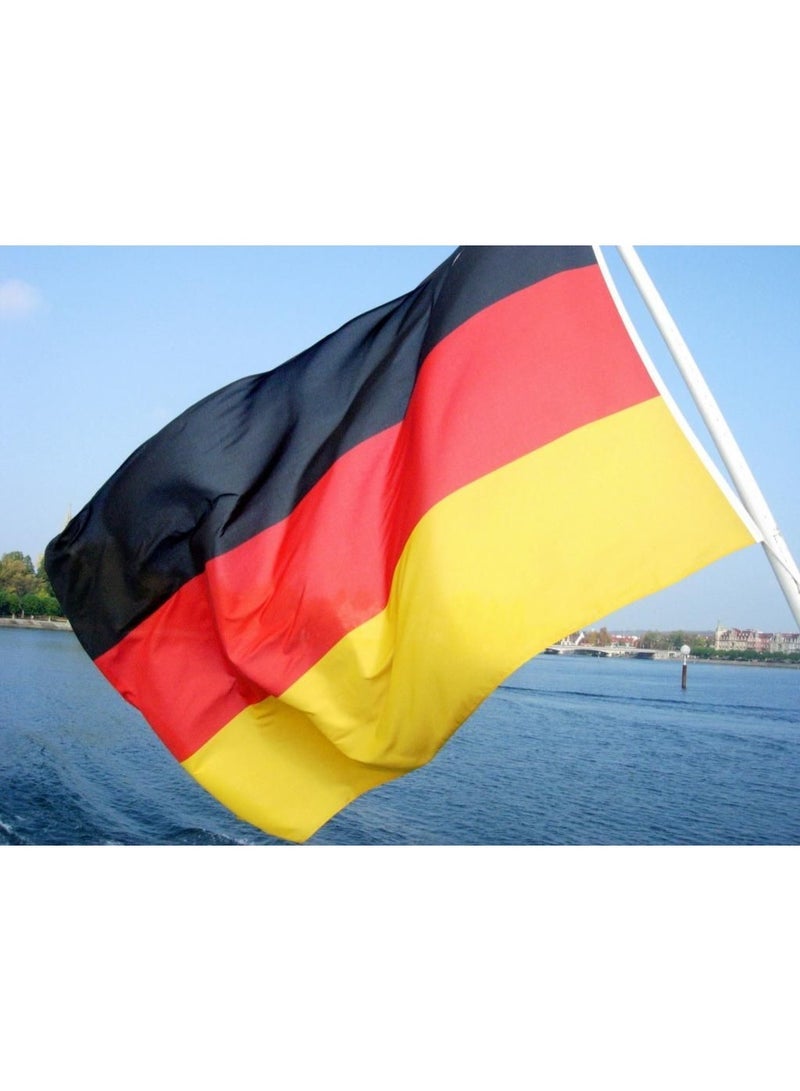 ARS Germany   Flag - Heavy-Duty 210D Satin, Germany   Flag for Outdoor/Indoor, Fade Resistant, Flag Day, And Home-Polyester, Sport Day, FIFA World Cup-Size-50X100cm - Image 2