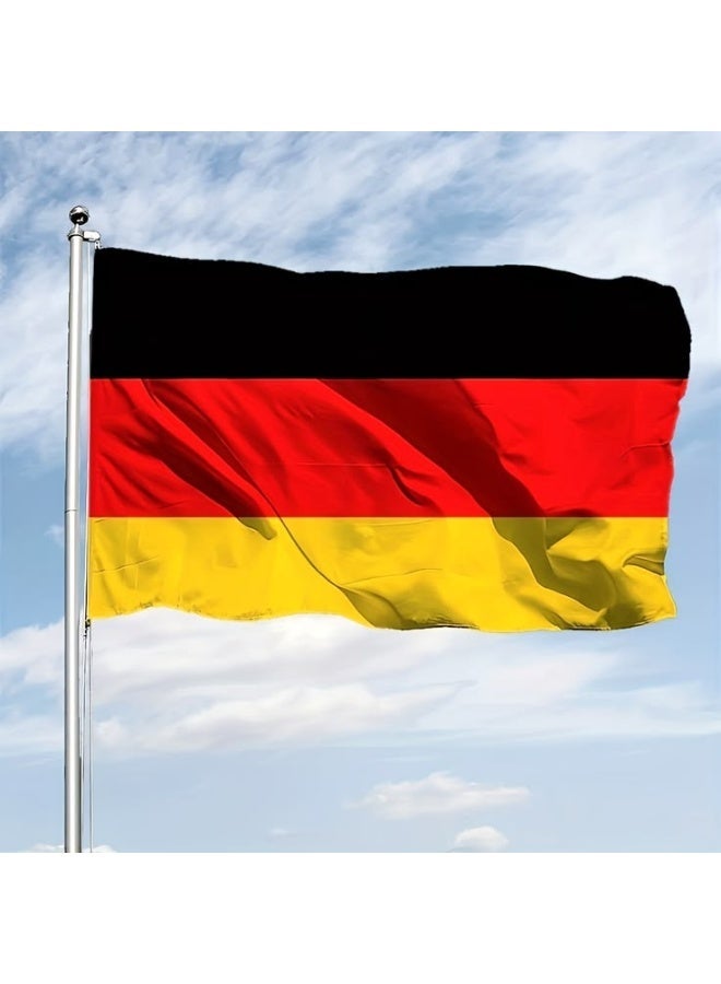 ARS Germany   Flag - Heavy-Duty 210D Satin, Germany   Flag for Outdoor/Indoor, Fade Resistant, Flag Day, And Home-Polyester, Sport Day, FIFA World Cup-Size-50X100cm - Image 1