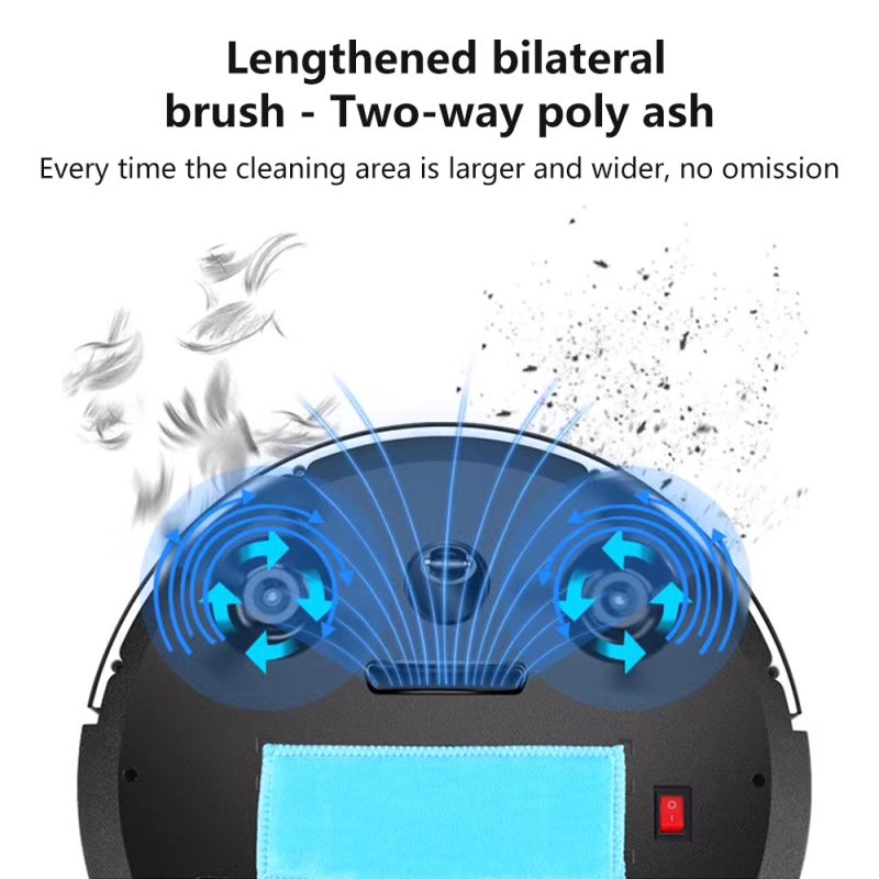Smart Sweeping Robot Red 2000mAh Battery 60-90min Runtime UV Disinfection - Multiple Cleaning Modes APP Remote Control for Household Use - Image 5