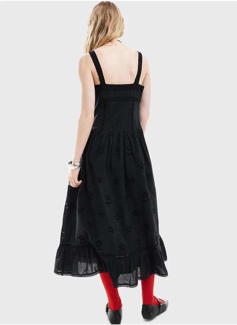 ريكلايمد فينتدج Cowgirl Tiered Dress