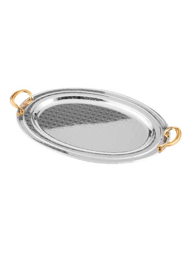 Alsaif ✨ Al Saif Luxury Metal Trays ✨ 3 Multi-Size Trays for Elegant & Versatile Use 🤍 - Image 2