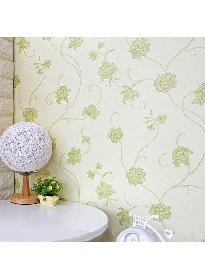 wolpin Wall Stickers PVC Wallpaper for Home Green Vines (45 x 500 cm) TV Background Self Adhesive Waterproof, Green - Image 2