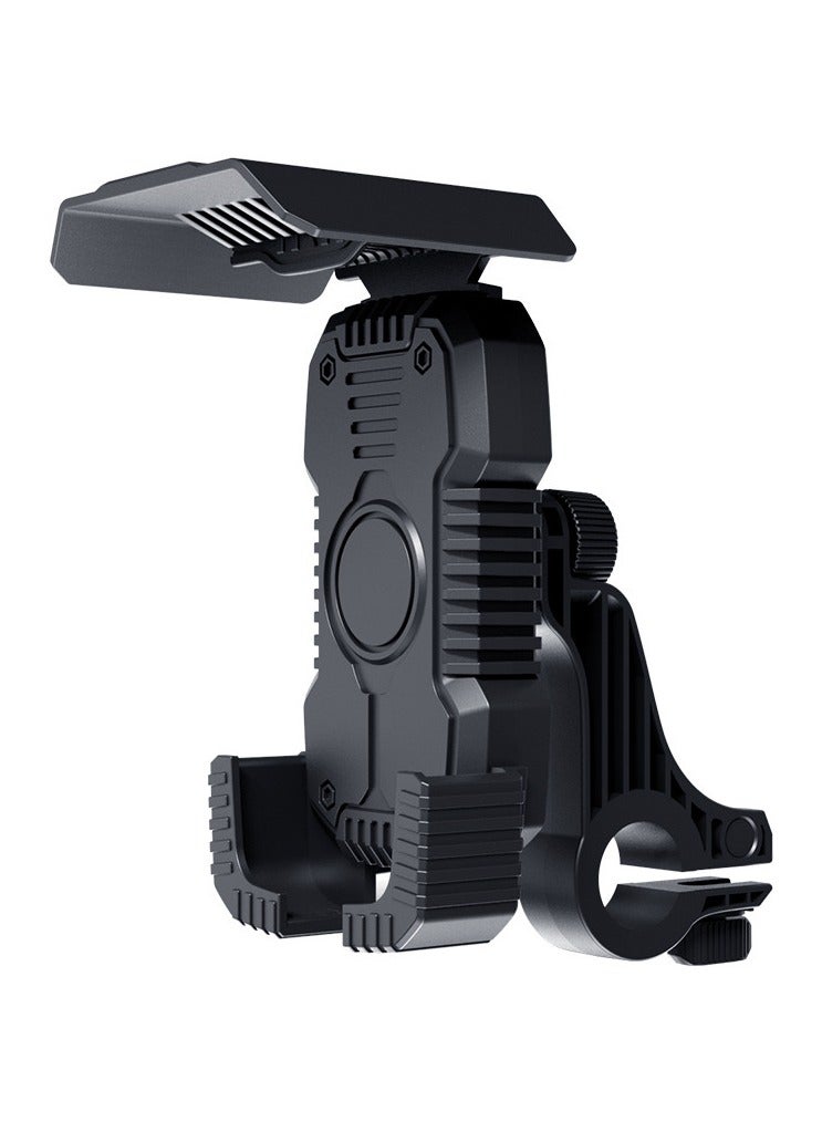 Generic 360° Rotatable Adjustable Easy Install Cellphone Holder with Sunshade for Motorcycle Bicycle Scooter  - Image 1