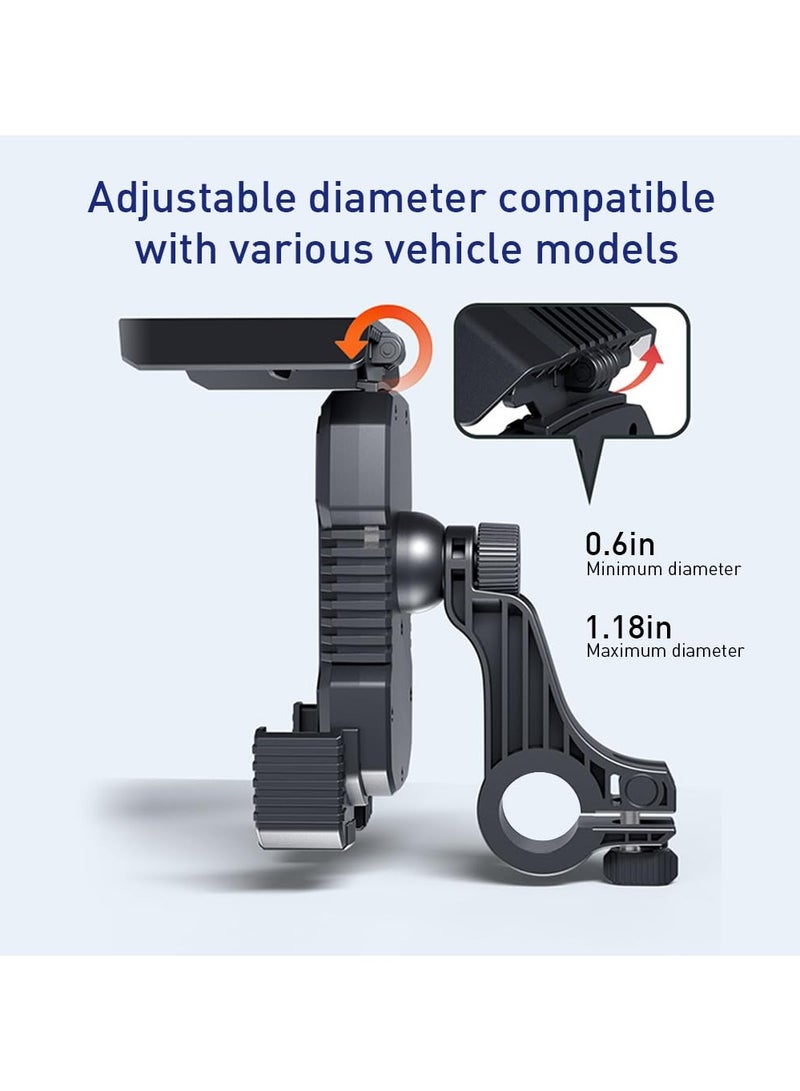Generic 360° Rotatable Adjustable Easy Install Cellphone Holder with Sunshade for Motorcycle Bicycle Scooter  - Image 5