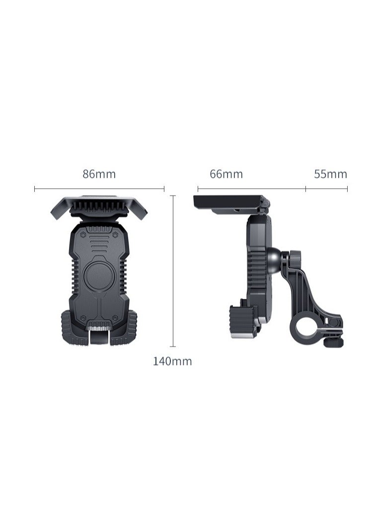 Generic 360° Rotatable Adjustable Easy Install Cellphone Holder with Sunshade for Motorcycle Bicycle Scooter  - Image 3