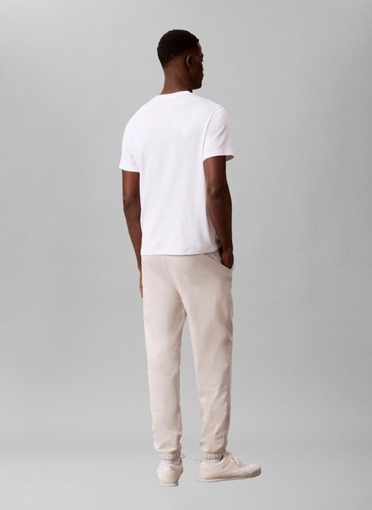 CALVIN KLEIN Logo Terry Cuffed Joggers - Image 2