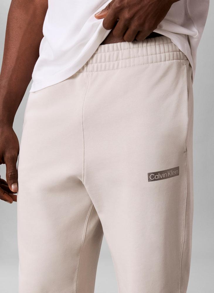 CALVIN KLEIN Logo Terry Cuffed Joggers - Image 3