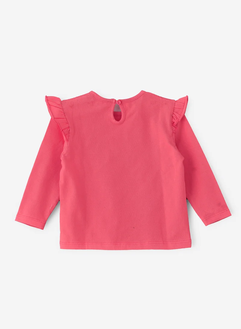 Jelliene Cozy Knit Long Sleeve T-Shirt for Girls