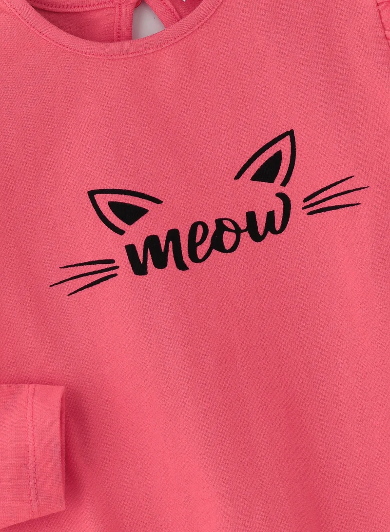 Jelliene Cozy Knit Long Sleeve T-Shirt for Girls