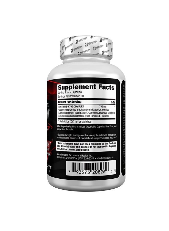 TrimThin ® أقراص الحمية الحرارية X700 مع طاقة قصوى مصنوعة في الولايات المتحدة من أعلى جودة المكونات 120 كبسولة - Image 5