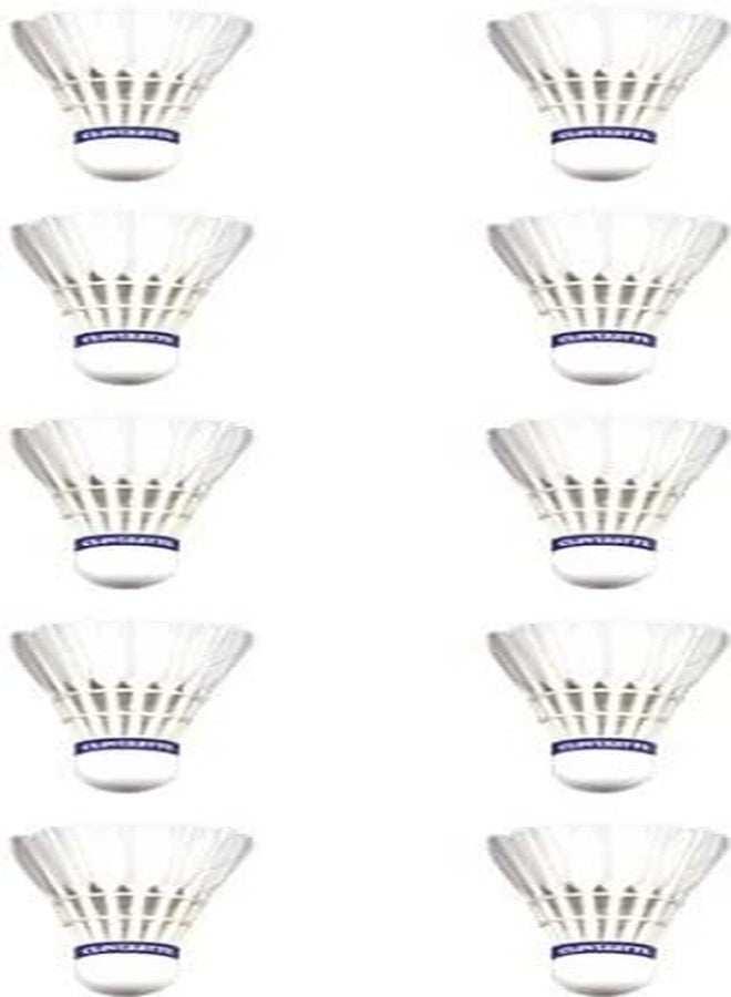 CLOVERBYTE White Feather Wings Badminton Shuttles Light Weight Feather Shuttle - White - Image 5