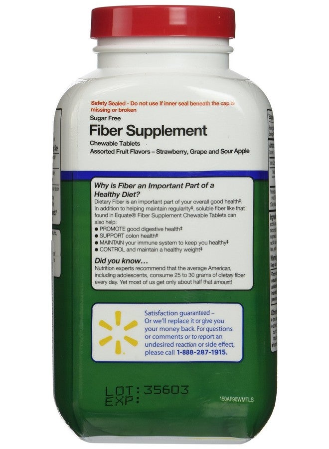 إيكوايت إيكويت - مكمل غذائي للألياف، 90 قرصًا قابلًا للمضغ (مقارنةً بـ Fiber Choice) - Image 2